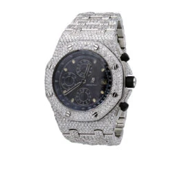 Iced-Out Audemars Piguet Royal Oak Offshore Chronograph Men's Diamond Watch 42mm