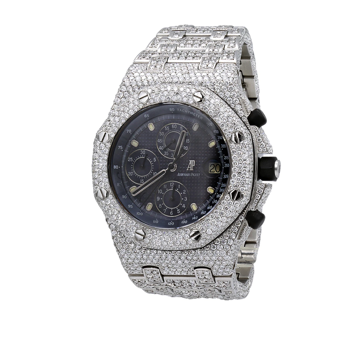 Iced-Out Audemars Piguet Royal Oak Offshore Chronograph Men's Diamond Watch 42mm 1 Iced-Out Audemars Piguet Royal Oak Offshore Chronograph Men's Diamond Watch 42mm