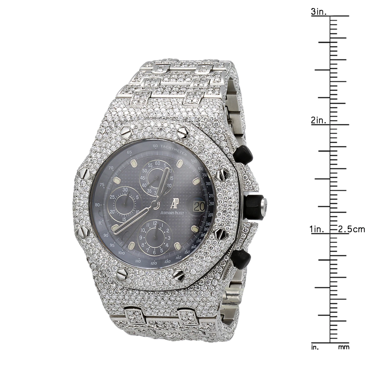 Iced-Out Audemars Piguet Royal Oak Offshore Chronograph Men's Diamond Watch 42mm 4 Iced-Out Audemars Piguet Royal Oak Offshore Chronograph Men's Diamond Watch 42mm - Image 4