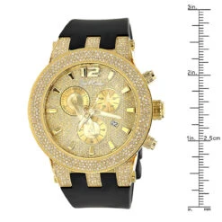 Iced Out Yellow Gold Plated Joe Rodeo Broadway Men's Diamond Watch 5 Carats -Urban Jewels Shop watches iced out yellow gold pltd joe rodeo broadway mens diamond watch 5 carats ruler