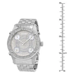 Oversized JoJino Men's Diamond Watch Five Time Zones White Iced Out Dial 0.25ct 7 Oversized JoJino Men's Diamond Watch Five Time Zones White Iced Out Dial 0.25ct -Urban Jewels Shop watches oversized jojino mens diamond watch five time zones white iced out dial 025ct 968784 ruler