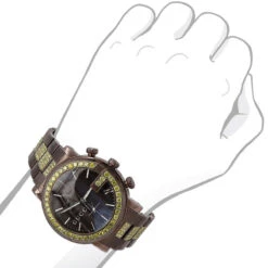 Unique Brown 101M G-Chrono Gucci Yellow Diamond Watch For Men 6 Carats YA101341 -Urban Jewels Shop watches unique brown 101m chrono gucci yellow diamond watch for men 6 carats bod