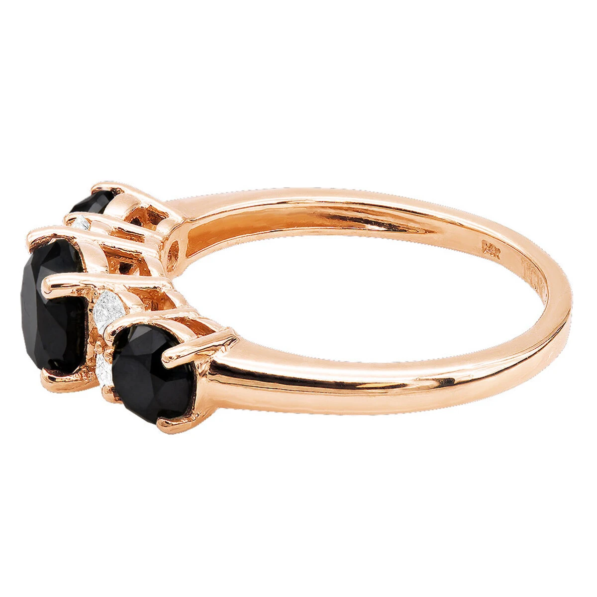 White Black Diamond Engagement Ring 2.70ct 6 White Black Diamond Engagement Ring 2.70ct - Image 6