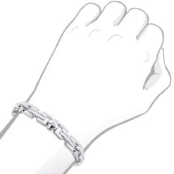 14K Yellow Gold Men's Diamond Bracelet 1.95ct 17 14K Yellow Gold Men's Diamond Bracelet 1.95ct -Urban Jewels Shop white gold diamond bracelets collection piece 195ct p 7000 bodwh