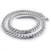 10K White Gold Miami Cuban Link Chain In 22-40in 11mm