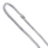 14K White Gold Miami Cuban Link Curb Chain 9.5mm 22-40in