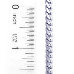 Urban Jewels Shop -Urban Jewels Shop white gold miami cuban link curb chain bracelet 14k 4mm 75 9in 2