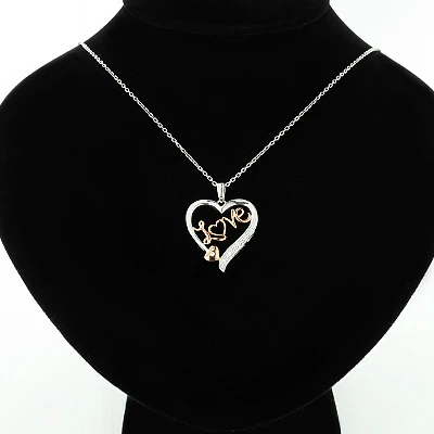 10K White Gold Diamond Love Heart Pendant 0.11ct 3 10K White Gold Diamond Love Heart Pendant 0.11ct - Image 3
