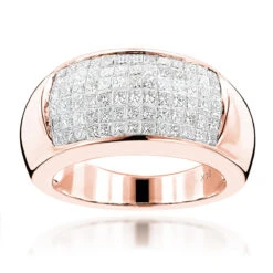 Wide Princess Cut Diamond Wedding Band 1.96ct 14K White Gold 8 Wide Princess Cut Diamond Wedding Band 1.96ct 14K White Gold -Urban Jewels Shop wide princess cut diamond wedding band 196ct 14k p 40587 ro