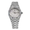Women's Diamond Audemars Piguet Watch Royal Oak 33mm Silver Tone Dial Diamond Bezel