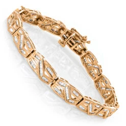 Women's Infinity Baguette Diamond Bracelet 2.84ct 7 Women's Infinity Baguette Diamond Bracelet 2.84ct -Urban Jewels Shop womens infinity baguette diamond bracelet 284ct p 5682 ro