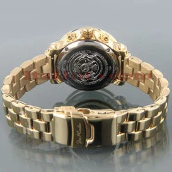 Women's JoJo Diamond Watch 1.25ct Yellow Gold Black MOP -Urban Jewels Shop womens jojo diamond watch 125ct yellow gold black mop p 8955back