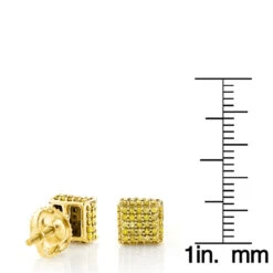 Yellow Diamond Stud Earrings 0.53ct 10K Yellow Gold -Urban Jewels Shop yellow diamond stud earrings 053ct 10k gold p 45690 rulerye