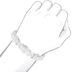 10K White Gold Diamond Bracelet For Men 3.48ct -Urban Jewels Shop yellow gold diamond bracelet 10k 348ct p 43630 bodwh