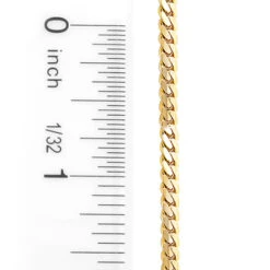 Men's Solid 14K Yellow Gold Miami Cuban Link Curb Chain 3mm 22-40in -Urban Jewels Shop yellow gold miami cuban link curb chain 14k 3mm 22 40in 3