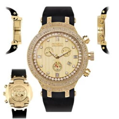 Yellow Gold Tone Joe Rodeo Men's Diamond Watch 2.20ct Master 14 Yellow Gold Tone Joe Rodeo Men's Diamond Watch 2.20ct Master -Urban Jewels Shop yellow gold tone watches joe rodeo mens diamond watch 220ct master main2