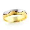 Yin Yang 14K Yellow Gold Wedding Band For Men